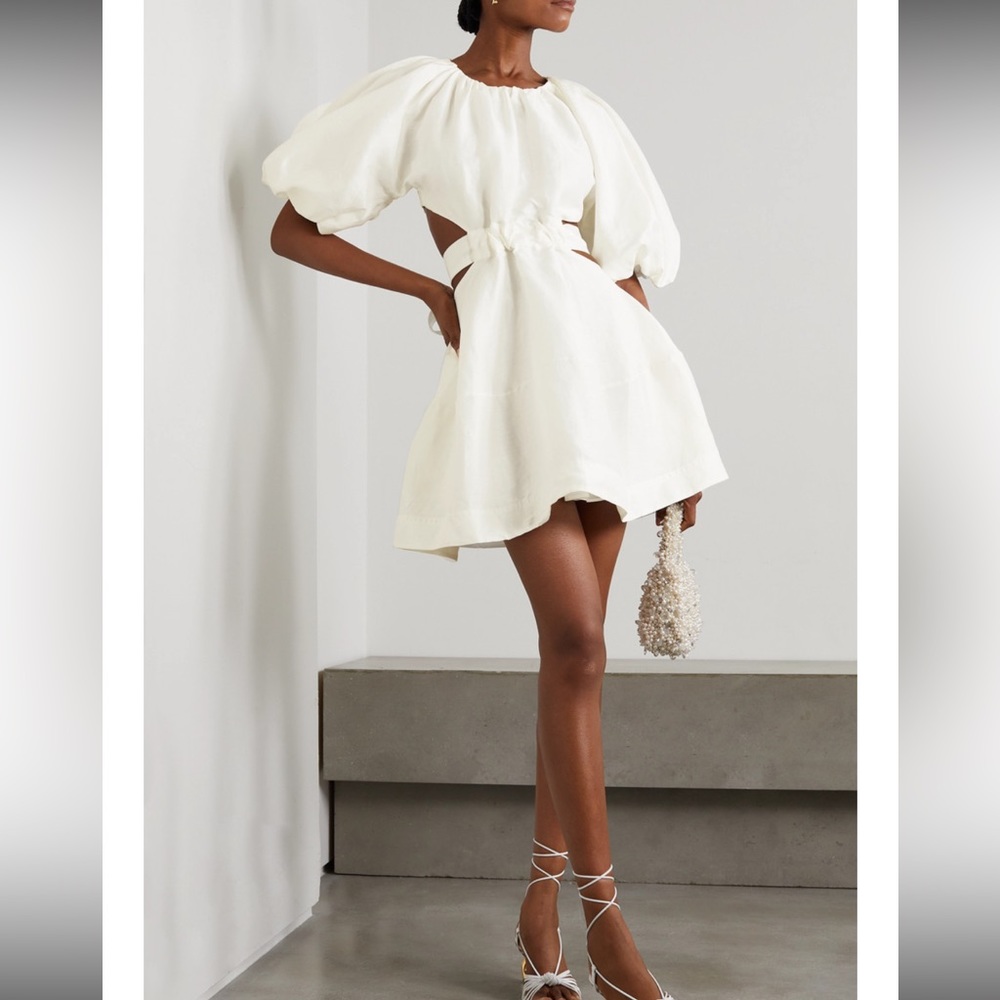 Aje Psychedelia Cut-Out Mini Dress